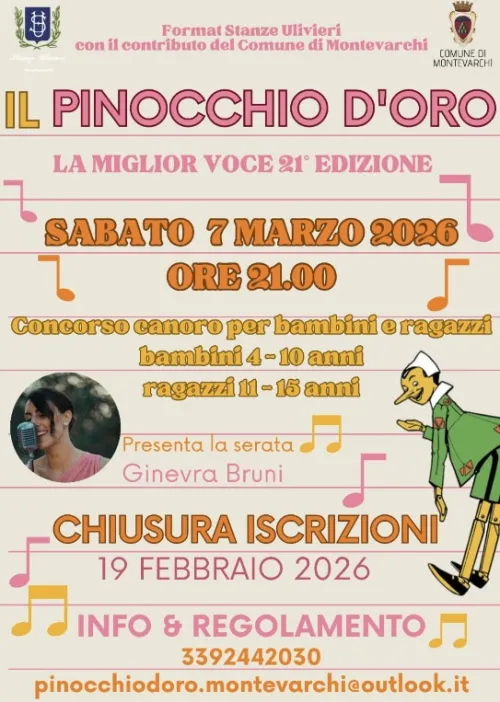 PINOCCHIO D'ORO 2026 21.MA EDIZIONE