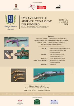 Mostra Convegno "Evoluzione delle armi nell'evoluzione del pensiero" Domenica 5 maggio