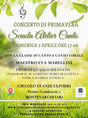 Concerto di Primavera - Classe di canto e canto corale del Maestro Eva Mabellini